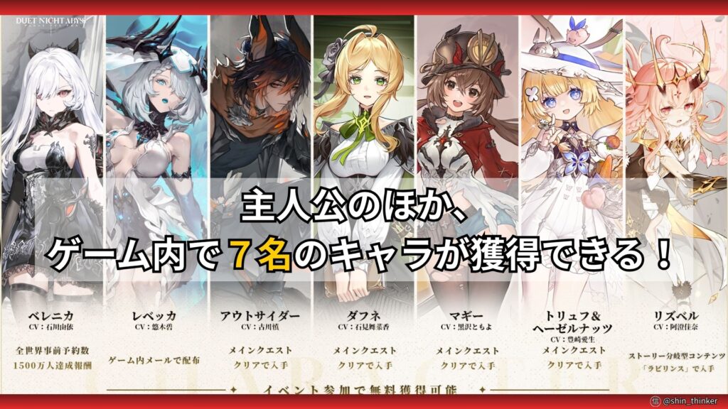 【デナアビ】配布キャラ